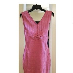 Sparkly pink cocktail dress